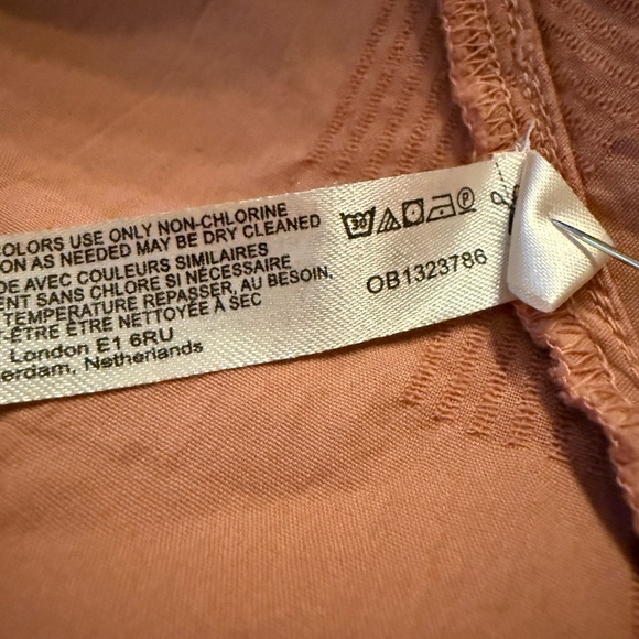 Free People Terracotta/ Smoky Maxi Dress with Exposed Midriff, Waist Bow - Picture 9 of 14